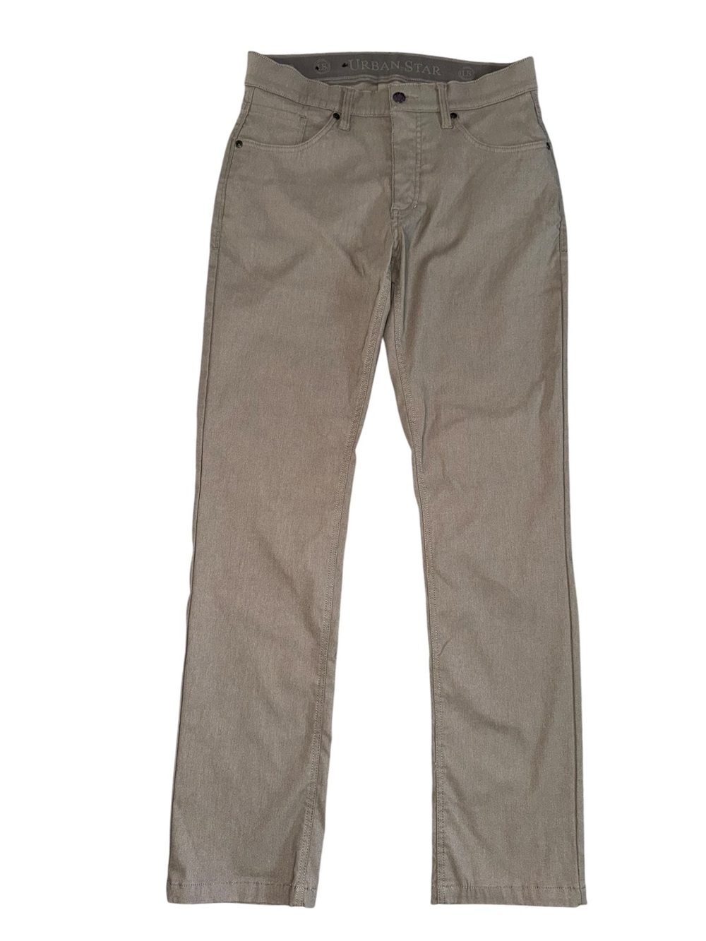 Urban Star Men’s Stretch Khaki Pants 32x32 Straight Flat Front Casual Chinos